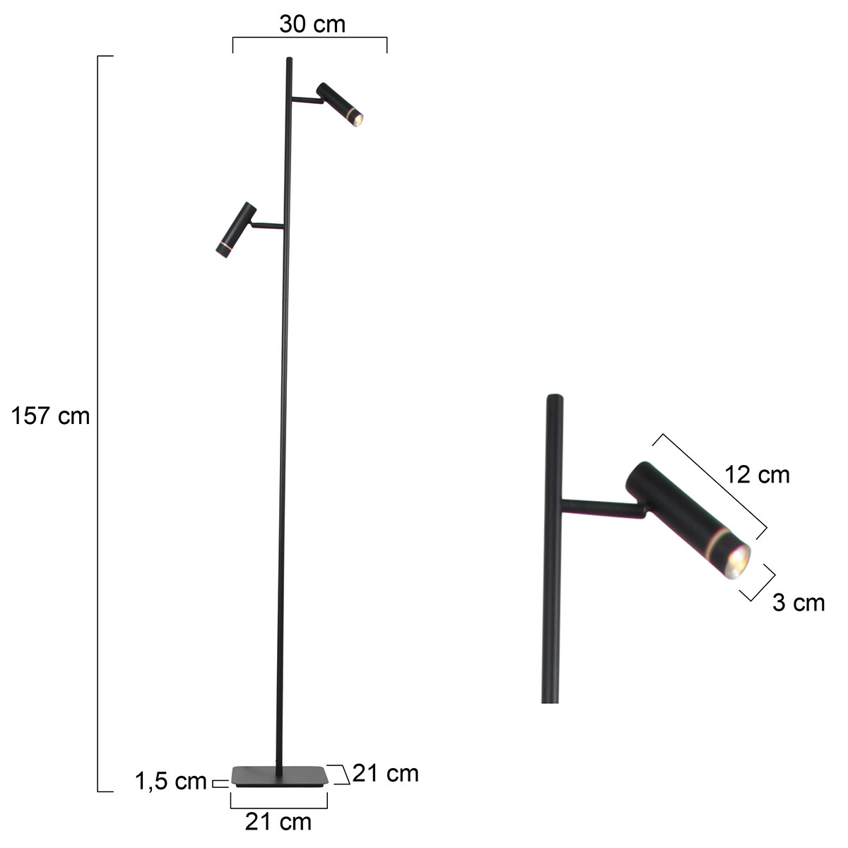 steinhauer-lámparadepie-volari-negro-vidriometal-ø157cm-led-4711zw-7