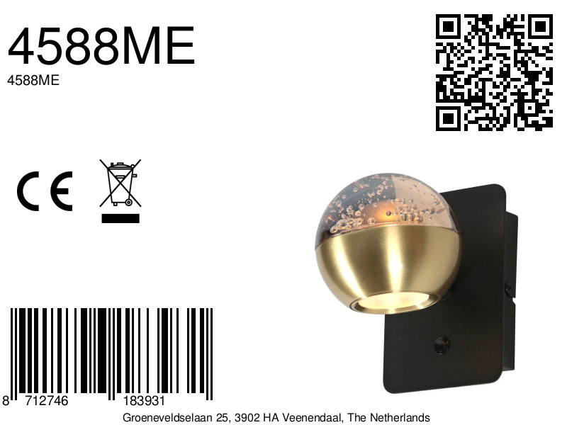 steinhauerexclusive-apliquedepared-belluno-latón-vidriometal-lámparadecabecera-led-4588me-8a