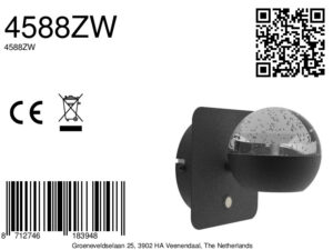 steinhauerexclusive-apliquedepared-belluno-negro-vidriometal-lámparadecabecera-led-4588zw-8a