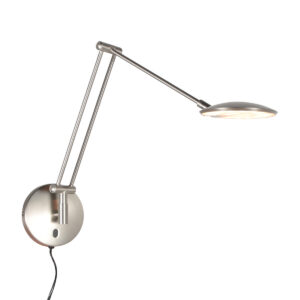steinhauerexclusive-apliquedepared-zenith2-acero-plásticometal-lámparadecabecera-led-4392st-1