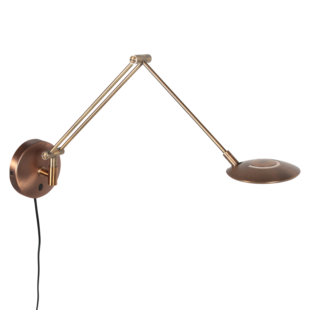 steinhauerexclusive-apliquedepared-zenith2-bronce-plásticometal-lámparadecabecera-led-4392br-1