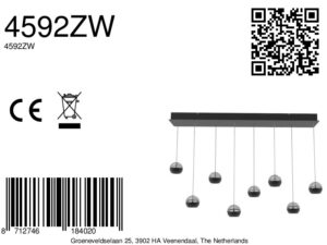 steinhauerexclusive-lámparacolgante-belluno-negro-vidriometal-lámparadediseño-led-4592zw-8a