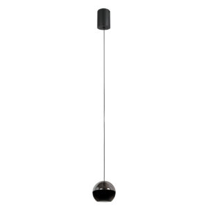 steinhauerexclusive-lámparacolgante-belluno-negro-vidriometal-ø10cm-led-4587zw-1