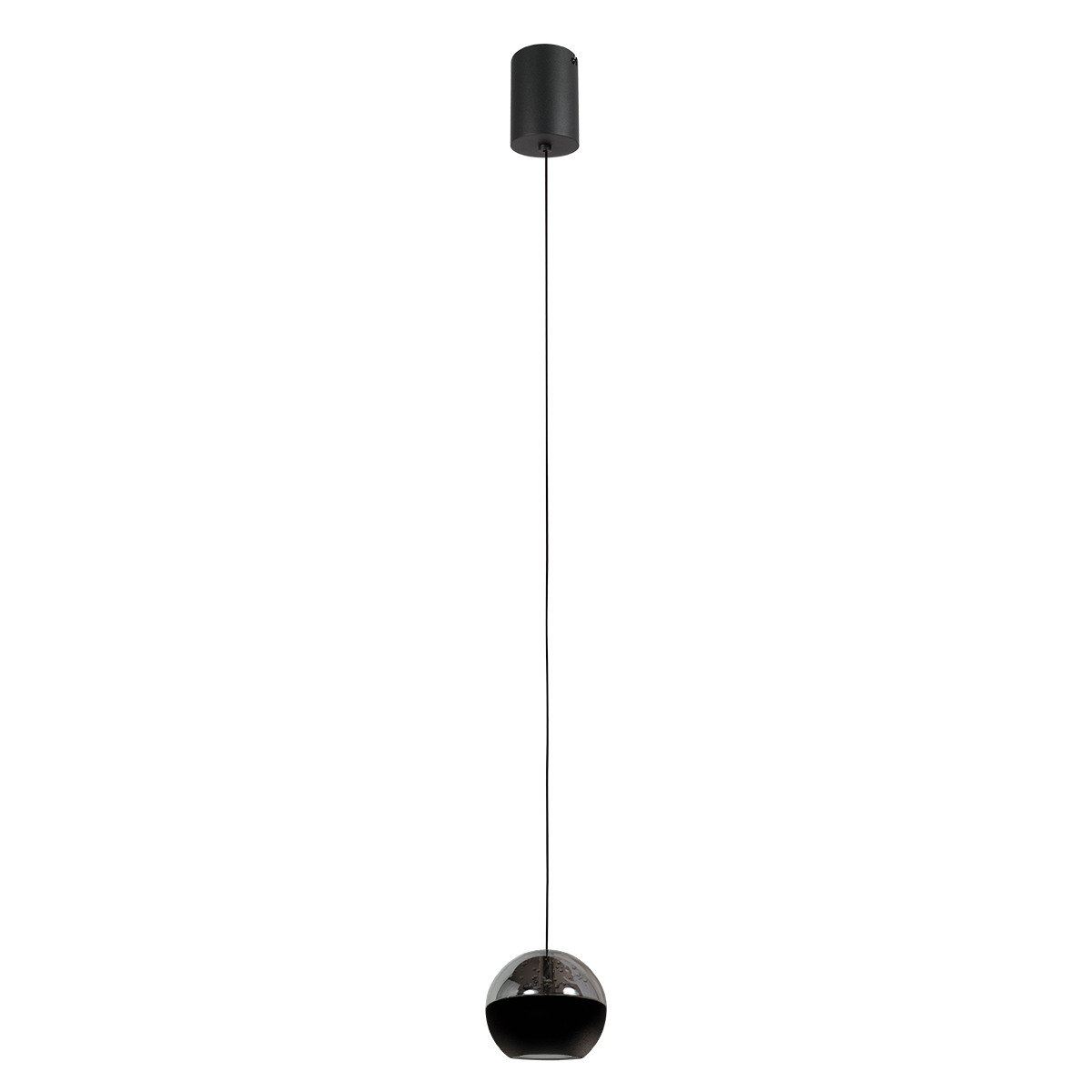 steinhauerexclusive-lámparacolgante-belluno-negro-vidriometal-ø10cm-led-4587zw-1