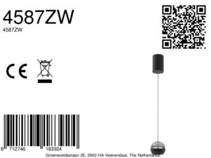 steinhauerexclusive-lámparacolgante-belluno-negro-vidriometal-ø10cm-led-4587zw-8a