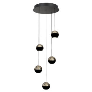 steinhauerexclusive-lámparacolgante-belluno-negro-vidriometal-ø35cm-led-4585zw-1