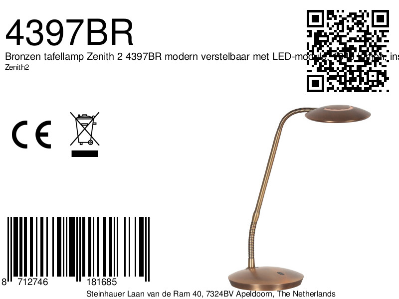 steinhauerexclusive-lámparademesa-zenith2-bronce-plásticometal-lámparadeescritorio-led-4397br-8a