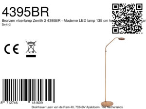steinhauerexclusive-lámparadepie-zenith2-bronce-plásticometal-lámparadediseño-led-4395br-8a