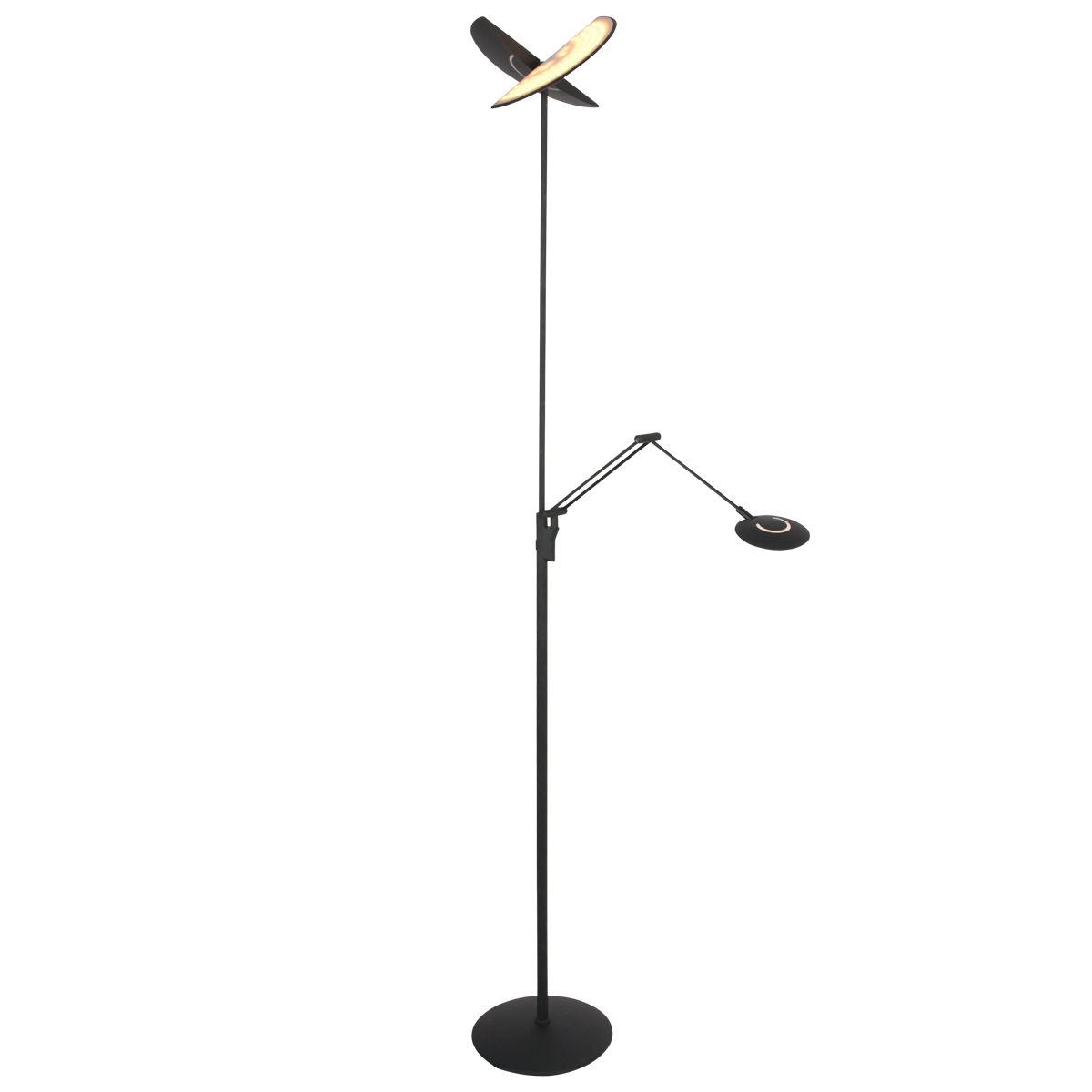 steinhauerexclusive-lámparadepie-zenith2-negro-plásticometal-lámparadediseño-led-4390zw-1
