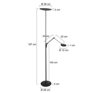 steinhauerexclusive-lámparadepie-zenith2-negro-plásticometal-lámparadediseño-led-4390zw-7