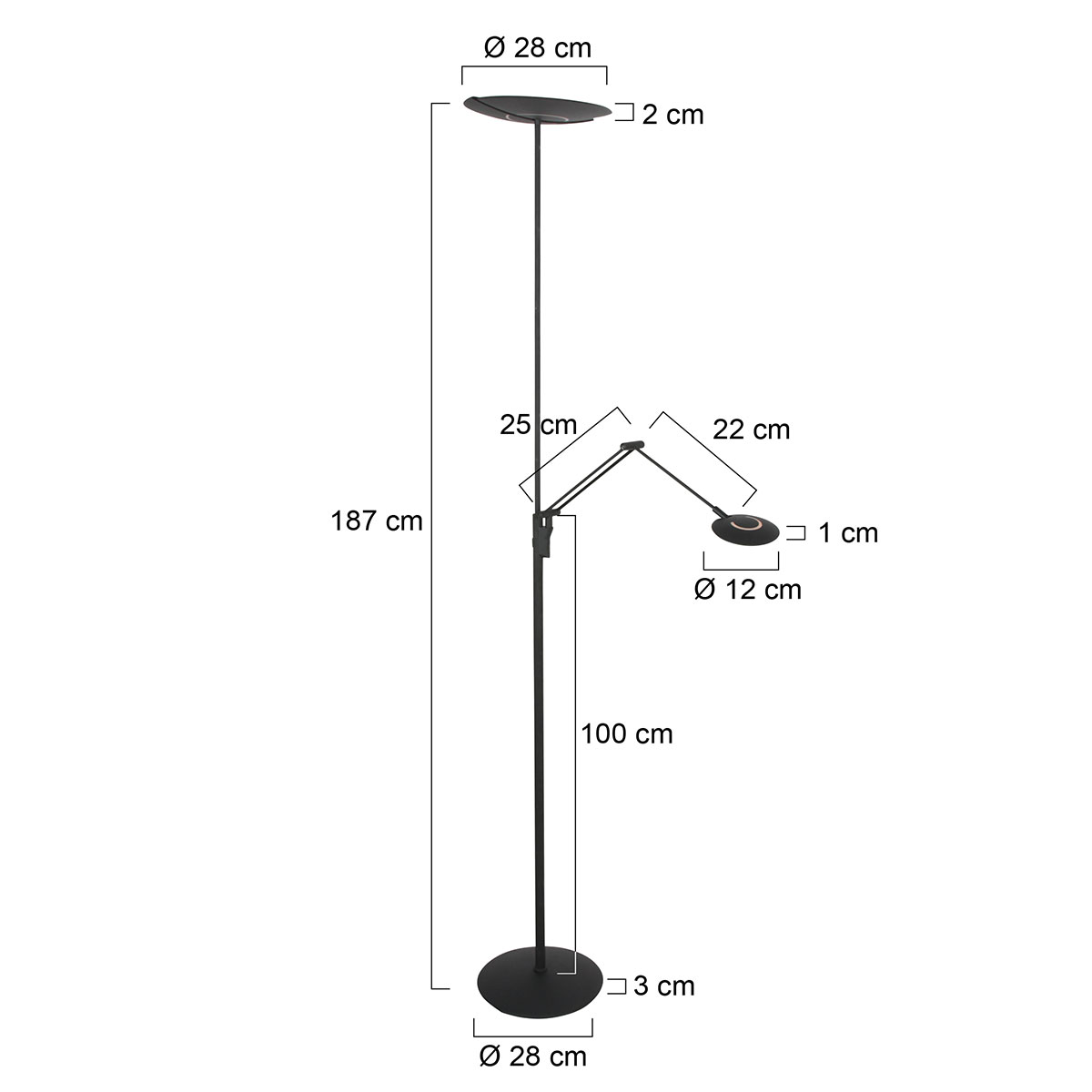 steinhauerexclusive-lámparadepie-zenith2-negro-plásticometal-lámparadediseño-led-4390zw-7