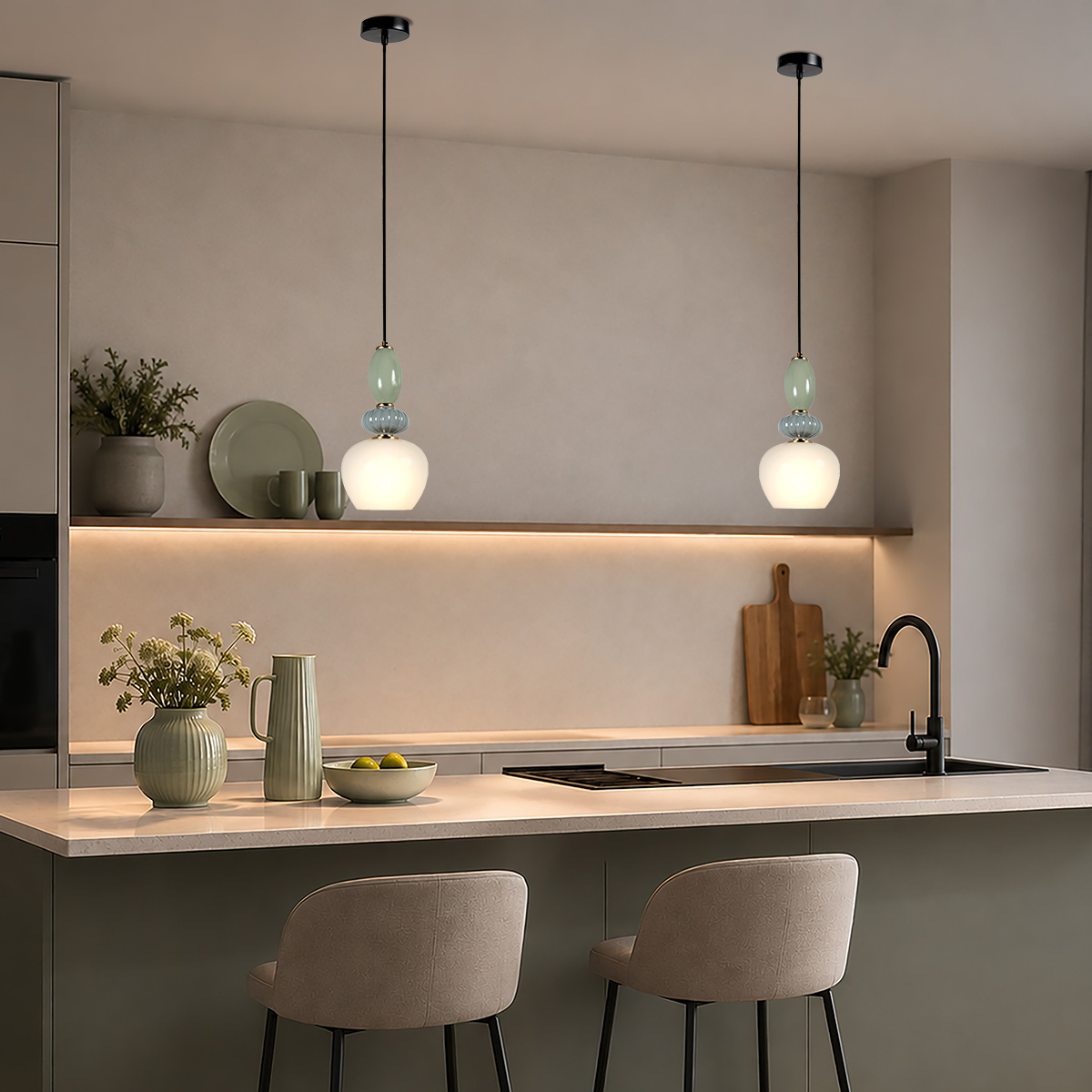 lámparacolgantedevidrioblancoypiedraannelightvetrass-2