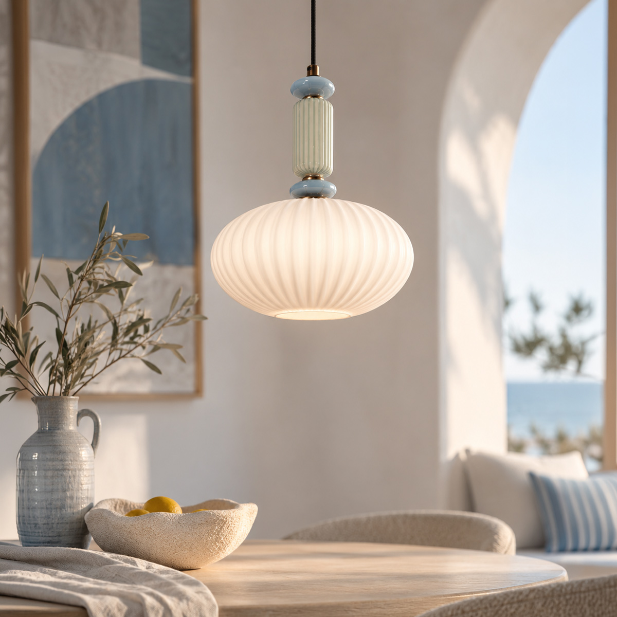 lámparacolgantedevidrioestriadoypiedraannelightvetrass-3