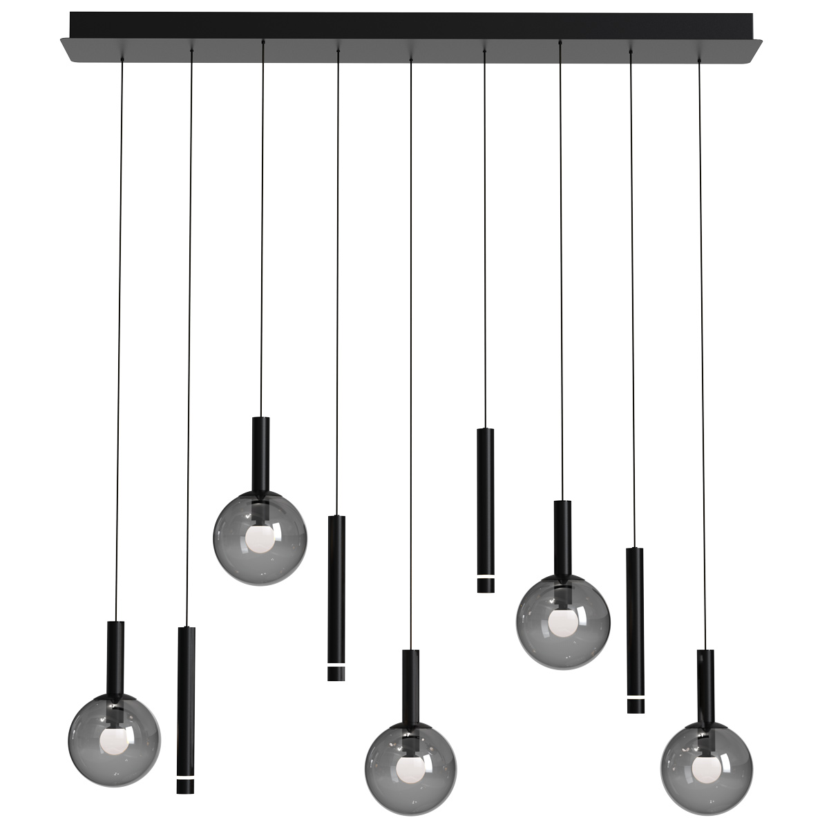 lámparacolgantenegrade9lucesconvidrioahumadosteinhauervolari-1